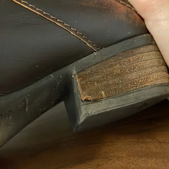 Mas Artisan Moki Brown Leather Ankle Booties - Picture 9 of 10